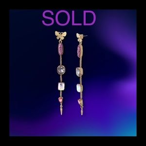 SOLD ❎Betsey Johnson
Butterfly Linear Earrings